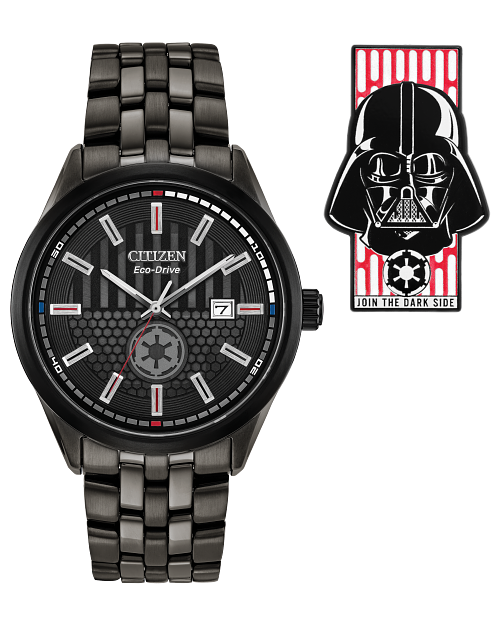 Darth Vader Returns Black Dial Stainless Steel Bracelet BM7255 61W CITIZEN